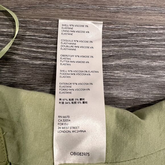 Free People Cropped Tank Top| Lime Smocked Back| Size Small - Picture 7 of 7